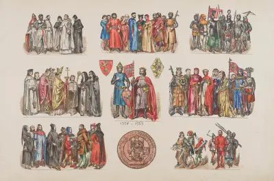 Kläder i Polen (Ubiory w Polsce) – 1200-1795 pl. 02 av Jan Matejko