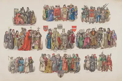 Kläder i Polen – 1200–1795 pl. 04 av Jan Matejko