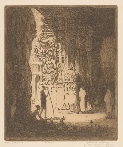 Bazaar, Madura av Wijnand Otto Jan Nieuwenkamp
