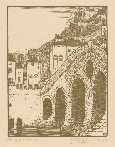 Brogata i Verona av Wijnand Otto Jan Nieuwenkamp