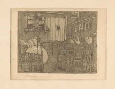 Byvy vid Enkhuizen av Wijnand Otto Jan Nieuwenkamp