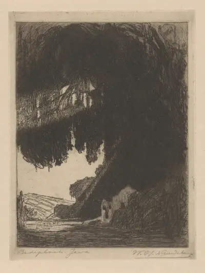 Chinese kapel in de omgeving van Semarang op Java von Wijnand Otto Jan Nieuwenkamp