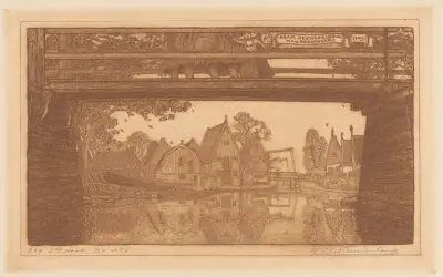 De Kwakelbrug, Edam av Wijnand Otto Jan Nieuwenkamp