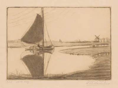 En stilla dag av Wijnand Otto Jan Nieuwenkamp
