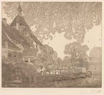 Falling Leaves, Amersfoort av Wijnand Otto Jan Nieuwenkamp