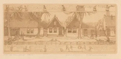 Ett litet bondkvarter i Edam av Wijnand Otto Jan Nieuwenkamp