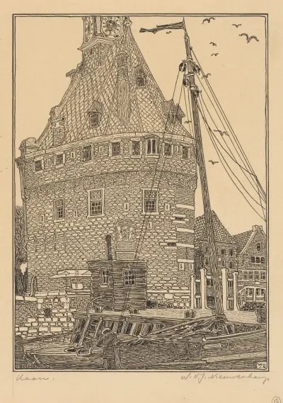 Tornet i Hoorn av Wijnand Otto Jan Nieuwenkamp