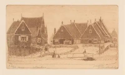 Trähus på Marken av Wijnand Otto Jan Nieuwenkamp