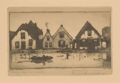 Huisjes aan de Oude Wetering von Wijnand Otto Jan Nieuwenkamp