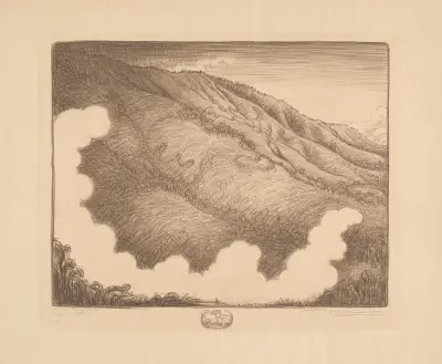In het hooggebergte. Idjèn-plateau av Wijnand Otto Jan Nieuwenkamp