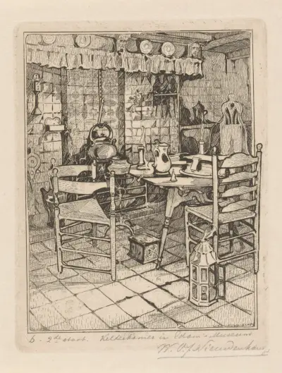 Källarkammaren i Edams museum av Wijnand Otto Jan Nieuwenkamp