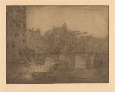 Montelbaanstoren, Amsterdam av Wijnand Otto Jan Nieuwenkamp