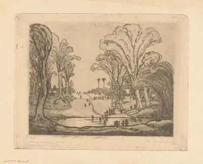 Rivierovergang, Bali av Wijnand Otto Jan Nieuwenkamp