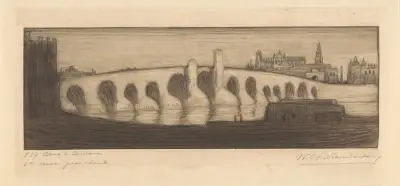 Romeinse brug over de Guadalquivir in Córdoba von Wijnand Otto Jan Nieuwenkamp
