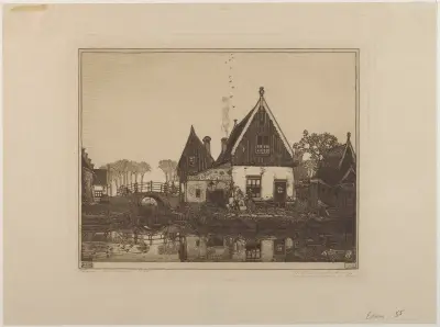Sluisje, Edam av Wijnand Otto Jan Nieuwenkamp