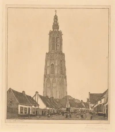 Tornet i Amersfoort av Wijnand Otto Jan Nieuwenkamp