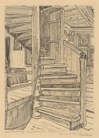 Trappstegsgavel i Westfries Museum i Hoorn av Wijnand Otto Jan Nieuwenkamp