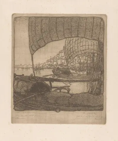Seglande fartyg, Benares av Wijnand Otto Jan Nieuwenkamp