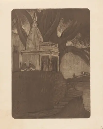 Solnedgång, Benares av Wijnand Otto Jan Nieuwenkamp