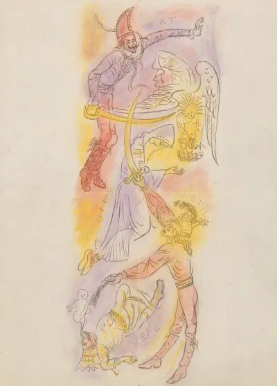 Illustrationer till legenden om Sankta Dorotea I av Ján Novák
