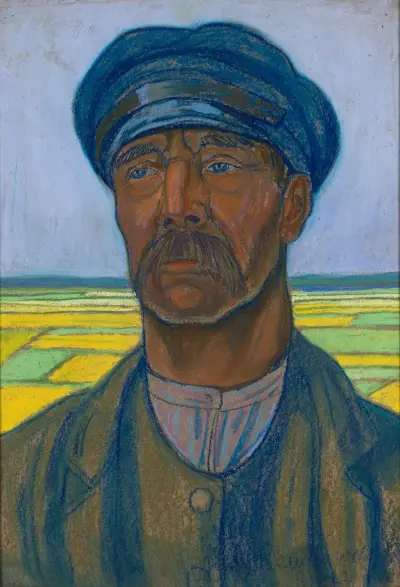 Porträtt av en bonde av Jan Rembowski