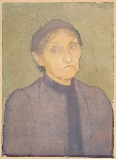Portrait of the artist’s mother av Jan Rembowski