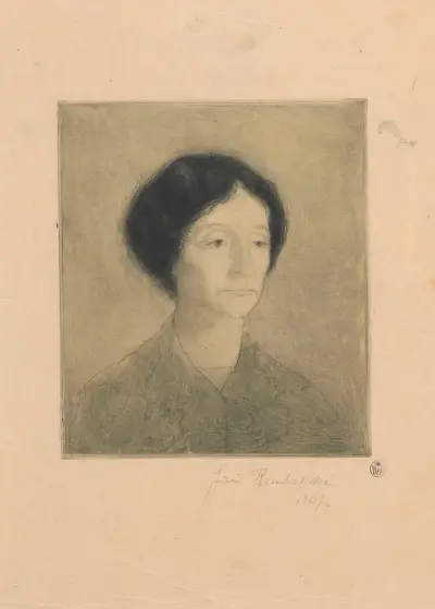 Portret żony artysty av Jan Rembowski