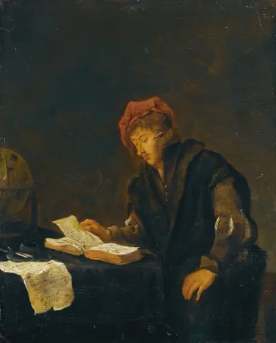 En ung man läsande av Jan Steen