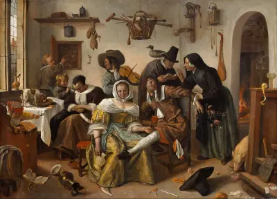 Beware of Luxury (“In Weelde Siet Toe”) av Jan Steen