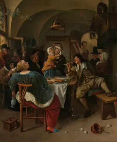 Familjescen av Jan Steen