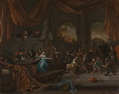 Samson Offended by the Philistines – nr 1 av Jan Steen