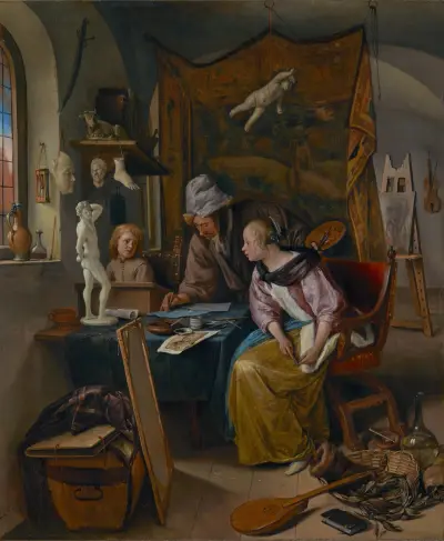 The Drawing Lesson av Jan Steen