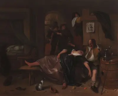 The Drunken Couple av Jan Steen