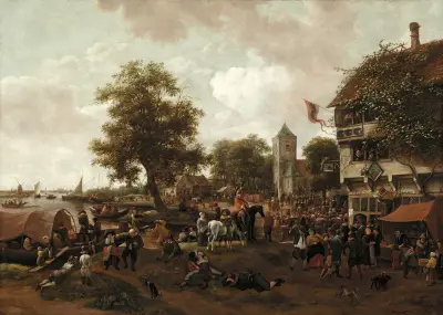 Marknaden i Oegstgeest av Jan Steen