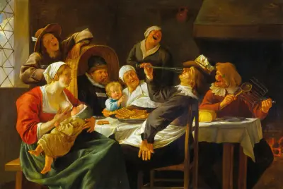 Trettondagsfesten av Jan Steen