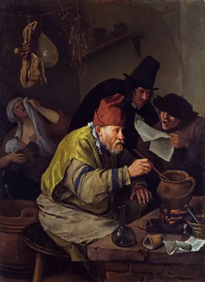 Byns alkemist av Jan Steen