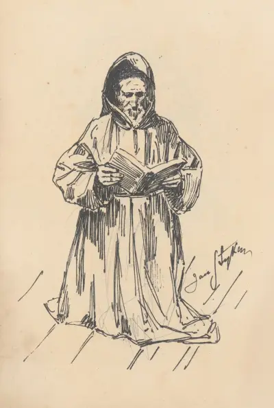 Czytający mnich, Jan Styka