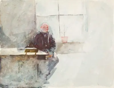Old Man at the Window av Jan Toorop