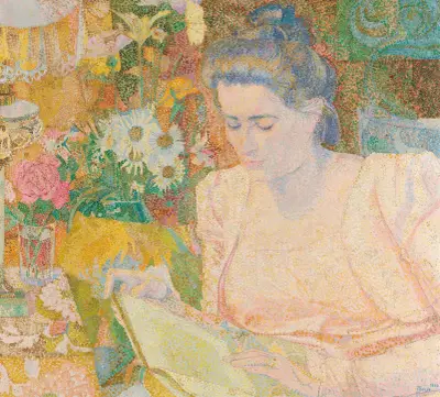 Portrait of Mrs Marie Jeannette de Lange av Jan Toorop