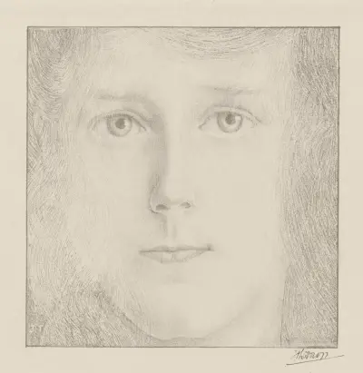 Portret van Willy Timmerman av Jan Toorop