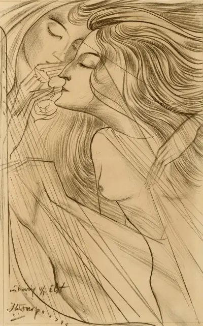 Twee muzen, Jan Toorop