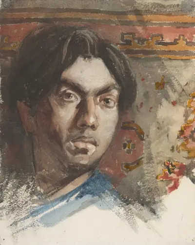Självporträtt av Jan Toorop av Jan Toorop