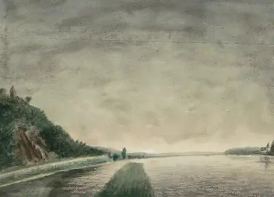 Berglandschap aan een meer von Jan Veth