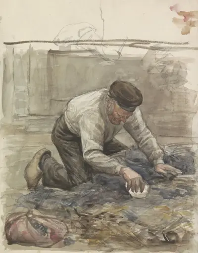 Boer, op zijn knieën av Jan Veth