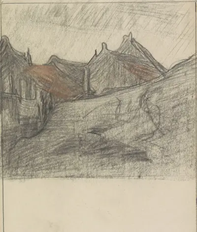 Groepje huizen von Jan Veth