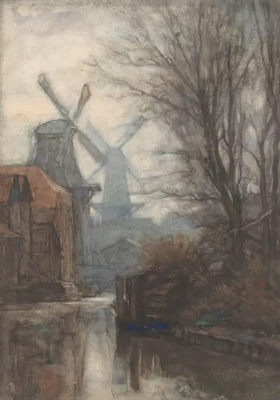 Molens aan een vaart von Jan Veth