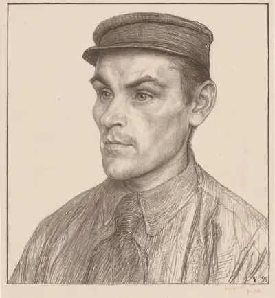 Porträtt av Adrianus Ravestein av Jan Veth