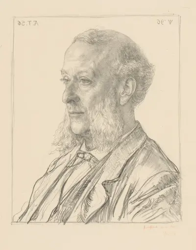 Portret van Albert Cornelis Vreede, Jan Veth