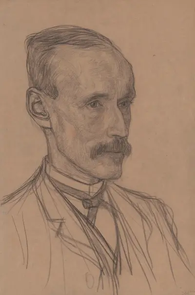 Portret van Allard Pierson av Jan Veth