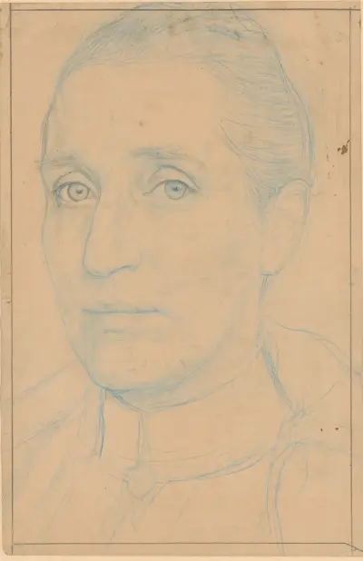 Porträtt av Anna Dorothea Veth-Dirks av Jan Veth